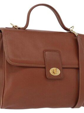 GUCCI Hand Bag Leather 2way Brown Gold 000 101 0274 Auth ep13069